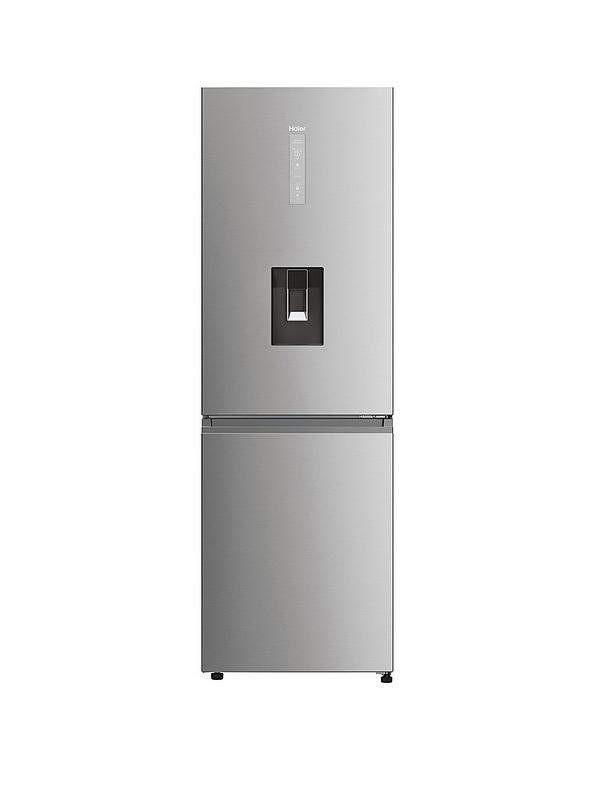 Haier HDPW5618DWPK 50/50 Total No Frost Fridge Freezer, D-Rated, Water Dispenser, Wifi - Inox